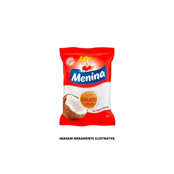 COCO RALADO - MENINA - 100g UMIDO ADOCADO - CX24